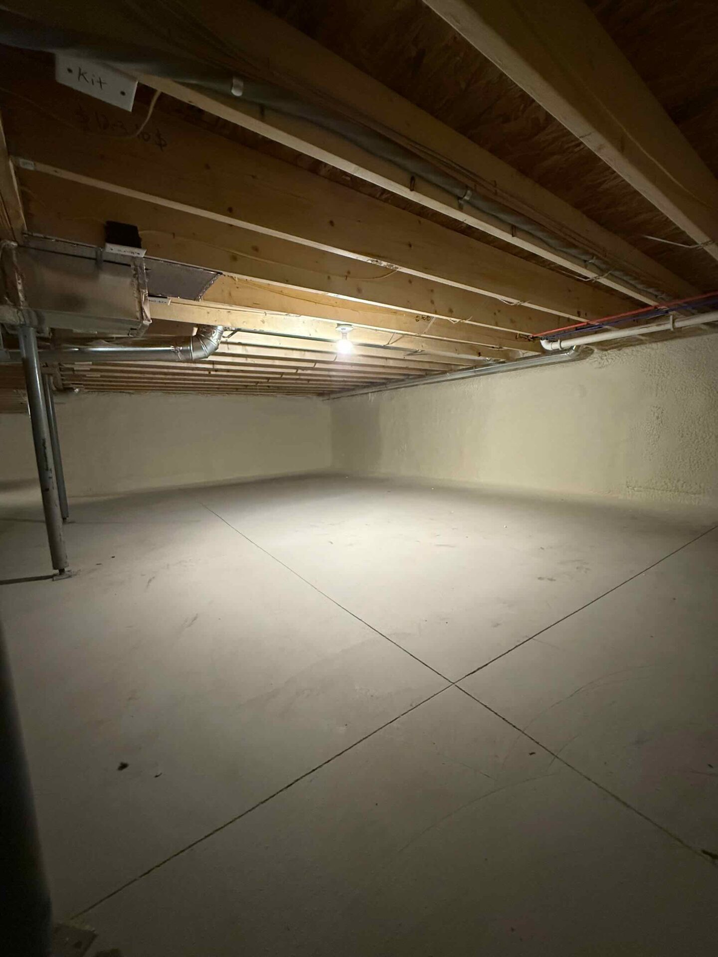 Finished crawl space encapsulation Canton Michigan home