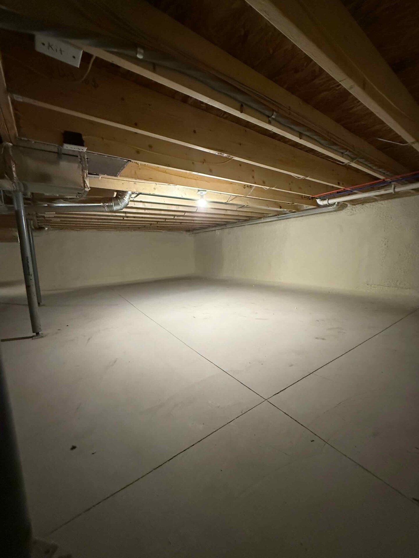 Canton MI crawl space vapor barrier and insulation detail