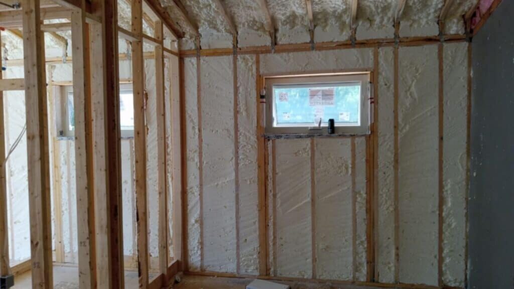 Spray Foam Wall Insulation Installation